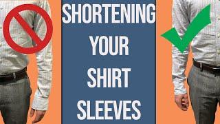 How To Shorten Your Dress Shirt Sleeves | Tailor Teaches