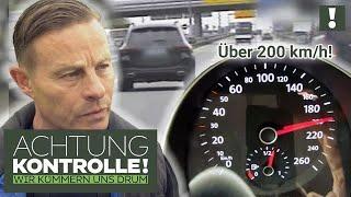 Mercedes heizt über AUTOBAHN!  Riskanter Fahrstil! | Achtung Kontrolle | Kabel Eins