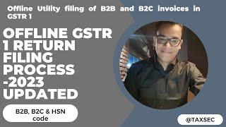 How to File GSTR 1 through Offline Utility | How to prepare JSON for GST Return | GST Return Filing.