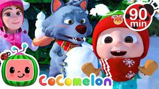 Deck the Halls with Snowballs! Snowy Christmas Songs Medley | CoComelon | Nursery Rhymes for Babies