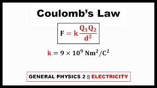 ELECTRICITY || COULOMB'S LAW || GENERAL PHYSICS 2