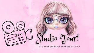 Virgo's Alchemy Studio Tour! Doll & Eye Maker's Setup!