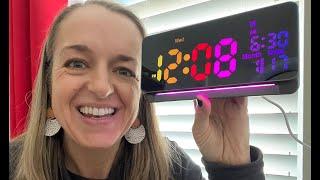 Samshow Alarm Clock- REVIEW- THE coolest clock! Let me show you.