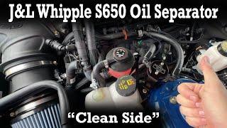 J&L "Clean Side" Oil Separator  Install How To on a Whipple S650 Mustang GT!