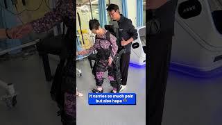 Robot suit allows disabled woman to walk again