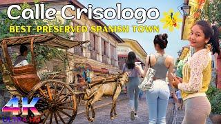 [4K HDR] Discover Spanish Heritage in Vigan: Calle Crisologo Walking Tour, Ilocos Sur Philippines 