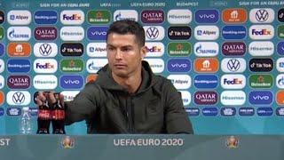 'Drink water': Ronaldo removes Coca-Cola bottles in press conference