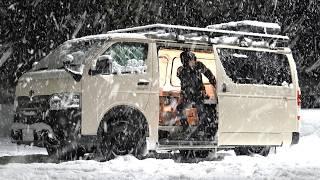 [Hokkaido] Snowstorm Car Camping: Reaching the Northernmost Point.