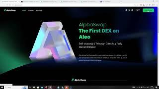 AlphaSwap  ранний проект на  Aleo (первый DEX на ALEO). Обзор проекта. #aleo