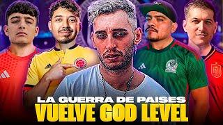 LA GUERRA DE PAÍSES 🪖 VUELVE GOD LEVEL  BLON ELIGE A LOS FREESTYLERS 