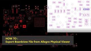 How To Export Boardview File Allegro to PDF File