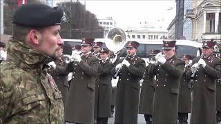 SVINĪGĀ GODASARDZES MAIŅA,KARAVĪRU DEFILĒ PROGRAMMA PIE BRĪVĪBAS PIEMINEKĻA LĀČPLĒŠA DIENĀ,11.11.24.