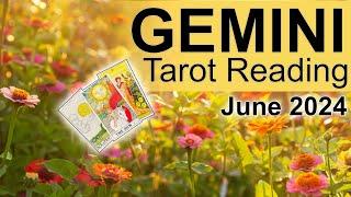 GEMINI TAROT READING "It All Falls Into Place Gemini! A Storm is Passing" June 2024 #tarotreading