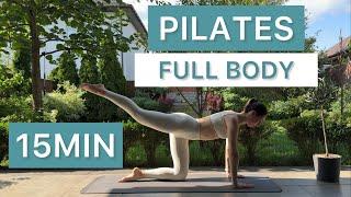 15MIN Full Body Hourglass Pilates // everyday tone & strengthen // At-Home Pilates | Nina Fit