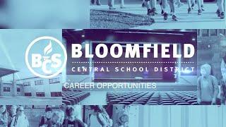 Bloomfield Central School District Career Opportunities