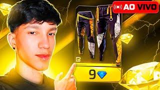  FREE FIRE - AO VIVO  PEGANDO 999+ ESTRELAS!! JOGANDO COM CÓDIGO DE EQUIPE  CS RANQUEADO  #11k