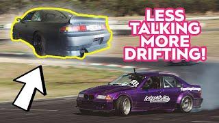 DRIFTING THE CLUTCH KICK JUNKIES RB25DET S14! (AND MY E36!)