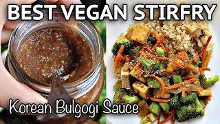 BEST VEGAN STIR FRY // KOREAN BBQ (BULGOGI) SAUCE RECIPE