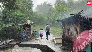 Village Soaked in Rain-Villagers run for Shelter-Explore with @LocalLooks