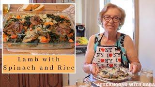 How to Make: Macedonian Spinach and Rice w/Lamb | Macedonian Manjas | Spinach and Rice Recipe