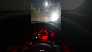Driving vitz in rainy day
