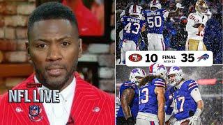 NFL LIVE | "Josh Allen is making the NFL panic" - Ryan Clark reacts to Bills beat Brock Purdy, 49ers