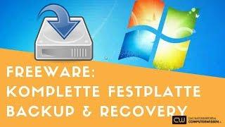 Sichern Sie die komplette Festplatte mit einem Backup und Recovery Freeware Tool - TUTORIAL