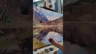 Alexander Babich painting #fineartpainting #oilpainting  #mountainpainting #paintingprocess