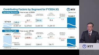 2024年度 NTT第3四半期決算会見（英語）