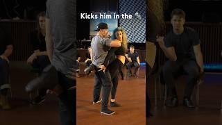Improvised kick in the… random song, random partner - west coast swing- Karin & PJ #dance