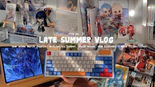 Late 2023 summer vlog new anime merch display, wroithesley banner, new keyboard + ft. dustsilver