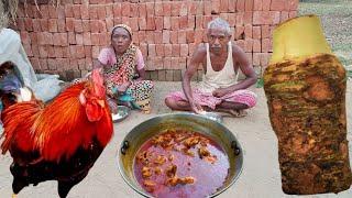 Village Famous RED COUNTRY Chicken Curry with Mankochu||Chicken Curry village style||Village life...