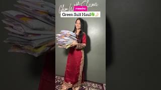 Meesho Green Suit Haul #shorts #meesho