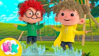 Jumping in puddles! | Fun Songs for Kids | HeyKids Nursery Rhymes