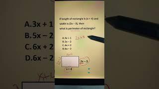 Master Rectangle Perimeter! ️ #maths #satmathhacks #satexam #viralvideo #viralshorts #geometry