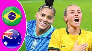 Women's International Friendly | Australia vs Brazil Highlights 2024