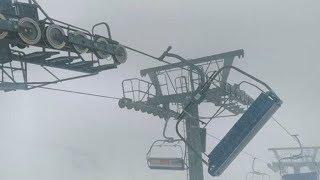 Heftige Sturmböen im Skigebiet Hochzillertal in Kaltenbach