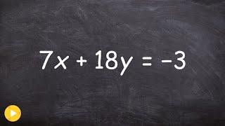 Determine the slope and y intercept from an equation in standard form