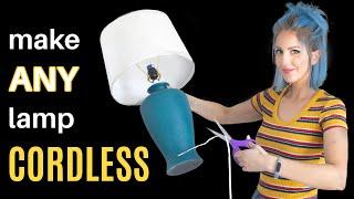 3 EASY Ways to Make a CORDLESS Lamp