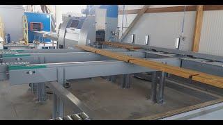 SARMAX AUTOMATIC LINE FOR SANDING, STRUCTURING AND FLOW COATING OF OUTBUILDINGS COMPONENTS