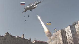 Russia lost big! Ukrainian anti-air missile Shot down Russian A-50 spy plane, crew jumps to survive.