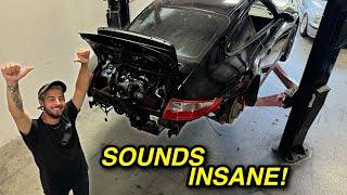 BUILT LS3 SWAPPED PORSCHE 911 FIRST START UP!! - LOUDEST CAR I OWN.