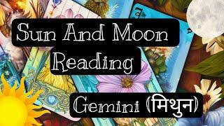  Gemini (मिथुन) | ️ Sun and Moon  Reading | Tarot Card Reading 🃏 | In Hindi