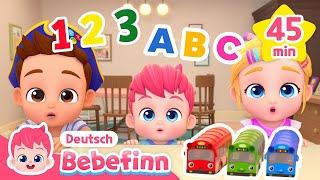 Lasst uns ABC und Zahlen lernen! | Mix | Deutsch und Englisch | Bebefinn Deutsch - Kinderlieder