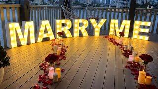 Marry Me Light Up Letters