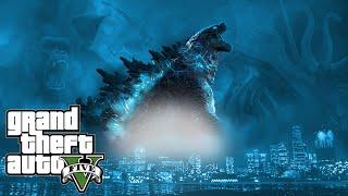 Godzilla Monster Verse All Fight Scene - GTA V Mods gameplay