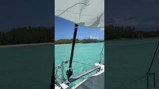 Boat trip to a paradise beach in Mauritius 2023