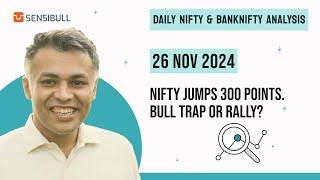 NIFTY & BANK NIFTY Analysis for Tomorrow | Stock Market Outlook | 26 November 2024, Tuesday