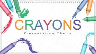 Crayons Theme Animated PowerPoint Template