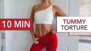 10 MIN TUMMY TORTURE - Killer Sixpack Vol. 3 - extreme ab workout I PS: no mountain climbers